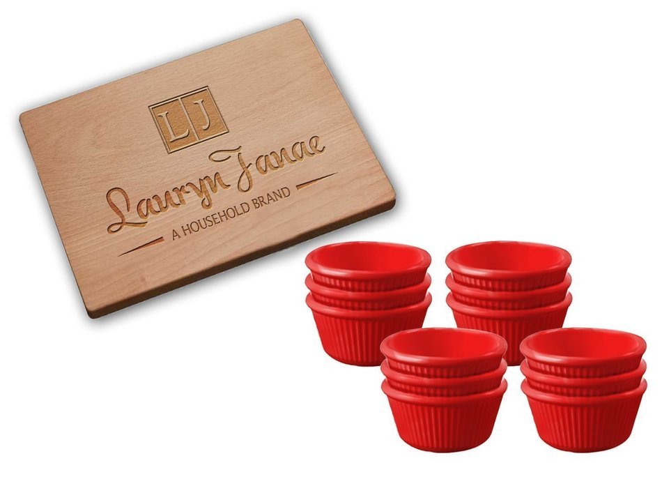 Lauryn Janae Premium Mini 3.5" inch Stackable Glass Kitchen Prep, Dipping Sauce, Dessert, Custard, Pinch, Candy... N10
