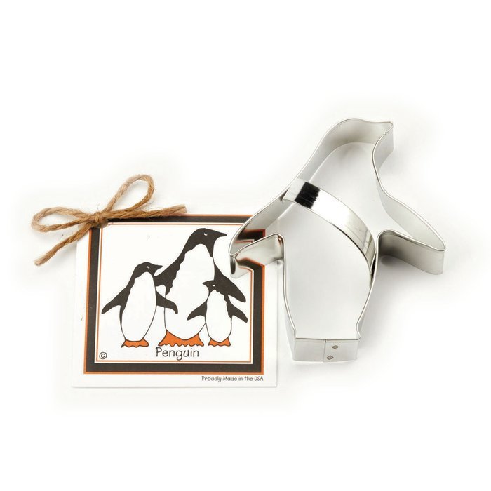 Penguin Cookie and Fondant Cutter - Ann Clark - 5 Inches - US Tin Plated Steel