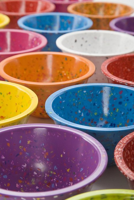 Zak! Designs Confetti Classic Prep Bowls (Set of 4), Durable and BPA-free Melamine, 4" , Urban N3