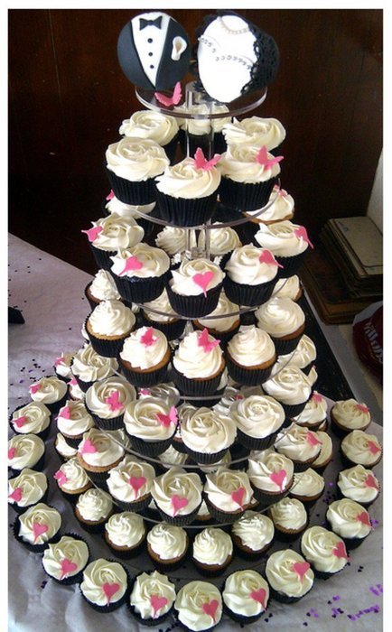 BonNoces Premium 7 Seven Tier Crystal Clear Acrylic Glass Round Wedding Cake Stand Cupcake Tree for Wedding Cupcakes... N20