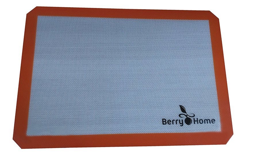 Silicone Baking Mat Parchment Replacement for Baking and Rolling Pizza Dough by Berry Home - 2 Pack