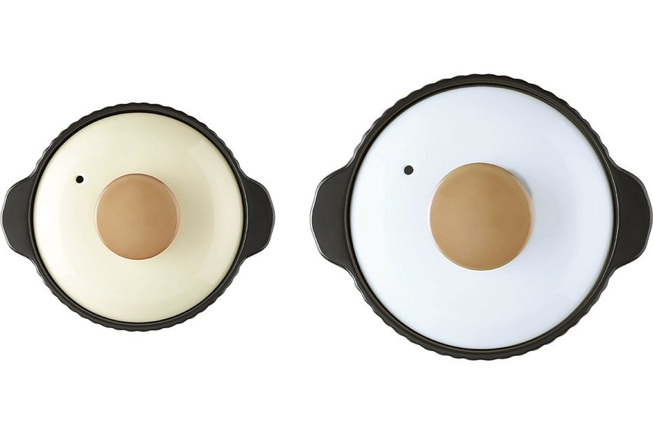 Neoflam Vol 0.8QT Stovetop Ceramic Cookware, Beige N24