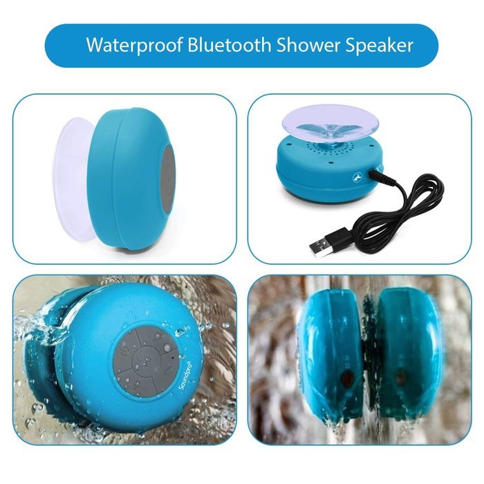 Ibsound waterproof bluetooth shower speaker portable wireless
