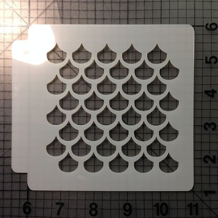 Fish Scale Stencil 100 (2 Inches)