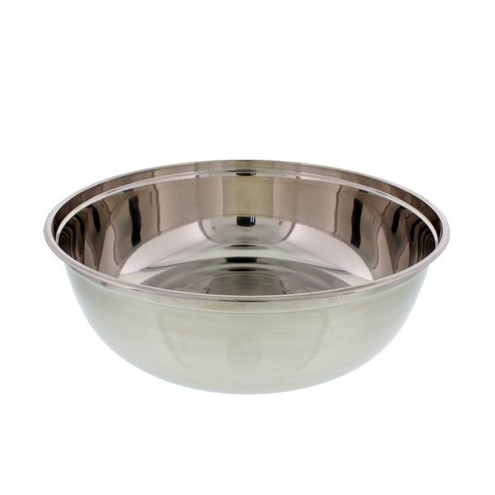 Cheftor 8 qt 13.5" Large Stainless Steel Mixing Bowl for mixing batter, kneading dough, marinades, salads and...