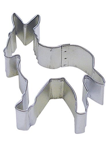 CybrTrayd R&M Donkey Tinplated Steel Cookie Cutter, 3.5-Inch, Silver, Bulk Lot of 12