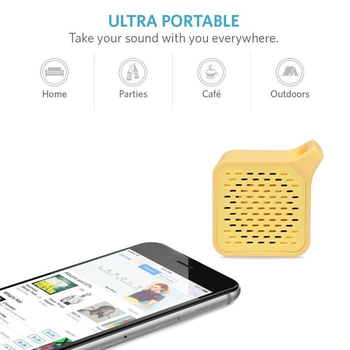DISON Ultra Portable Mini Wireless Bluetooth Speaker with Rubber Paint Body,Built-in Remote Control Shutter Release...