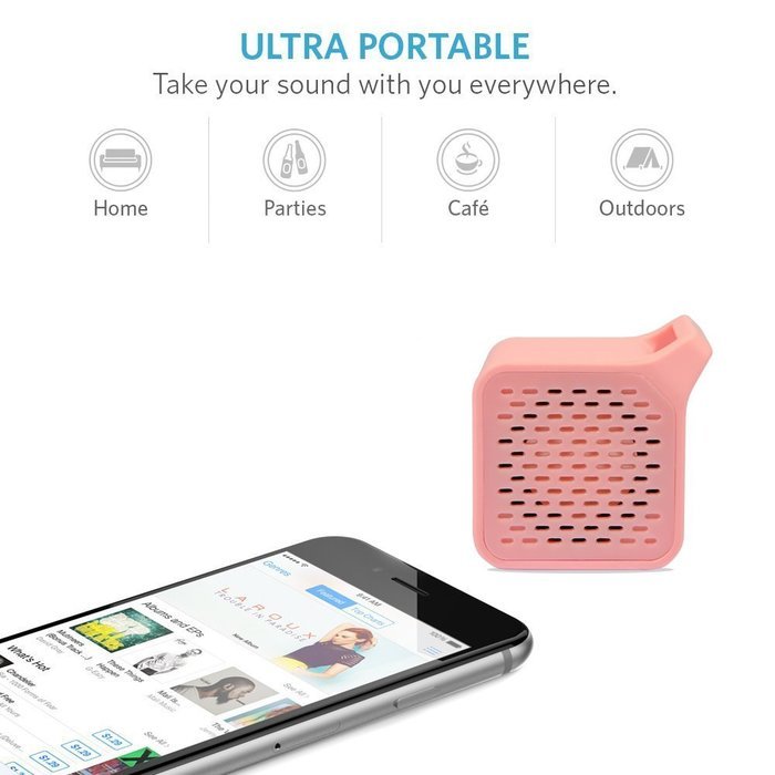 DISON Ultra Portable Mini Wireless Bluetooth Speaker with Rubber Paint Body,Built-in Remote Control Shutter Release... N6
