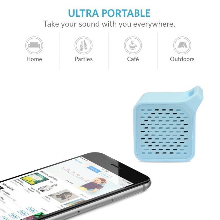 DISON Ultra Portable Mini Wireless Bluetooth Speaker with Rubber Paint Body,Built-in Remote Control Shutter Release... N10