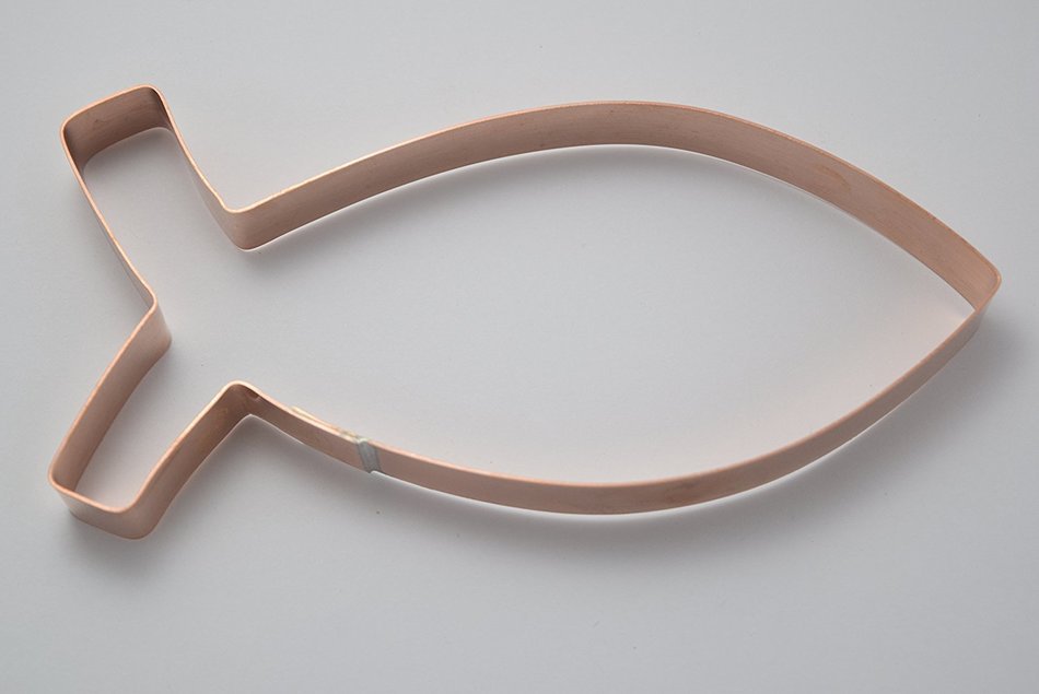 Jumbo 6 1/2 inch Ichthys, Ichthus, Christian, Jesus Fish Cookie Cutter