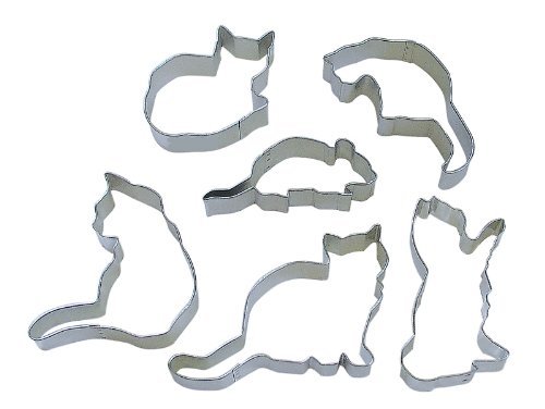 R & M International Best Seller Set of 6 Assorted Cookie Cutters - "When the Cat's Away" Great for Cookies and... N2