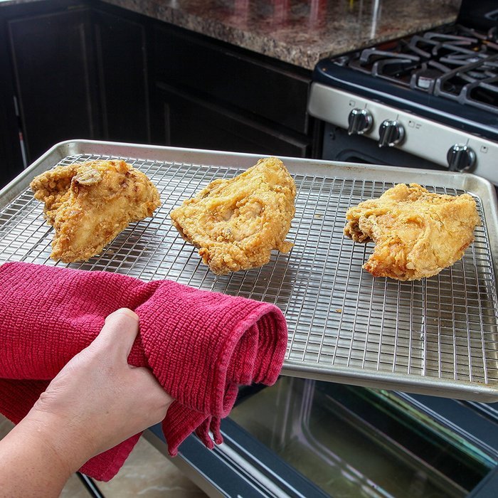 Cooling Rack by Keetzen 100% Real Stainless Steel 12 Inch x 17 Inch for Baking, Roasting & Decorating with Cross... N6