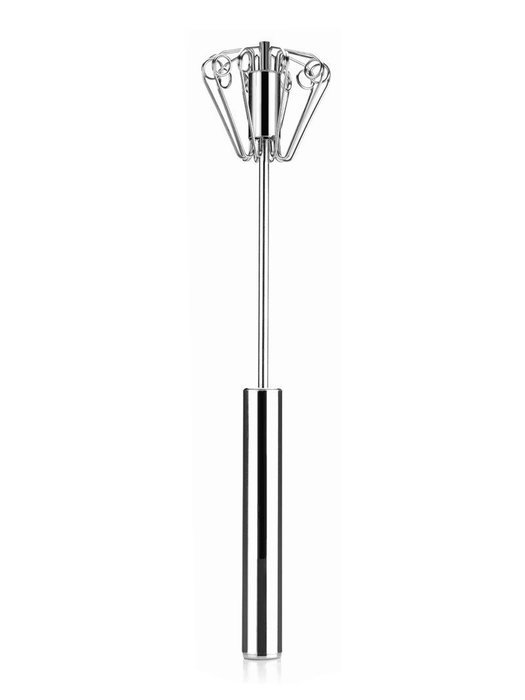Artmice-Egg Whisk, 12" Stainless Steel Hand Push Whisk Egg-beater Kitchen Whisk, Blender, [Self Rotating] [Semi-Automatic...