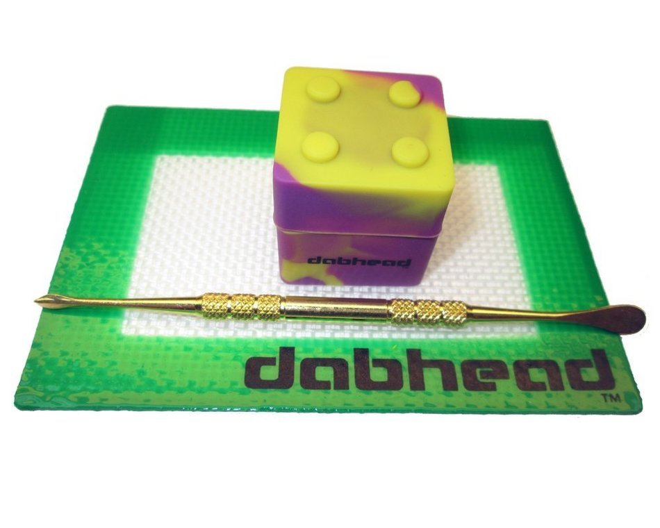 1 Silicone Stackable Container "Various Colors" + 1 Pad + 1 Tool (Purple/Yellow "Gold Tool")