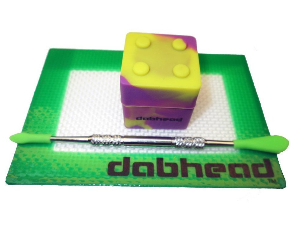 1 Silicone Stackable Container "Various Colors" + 1 Pad + 1 Tool (Purple/Yellow "Gold Tool") N7
