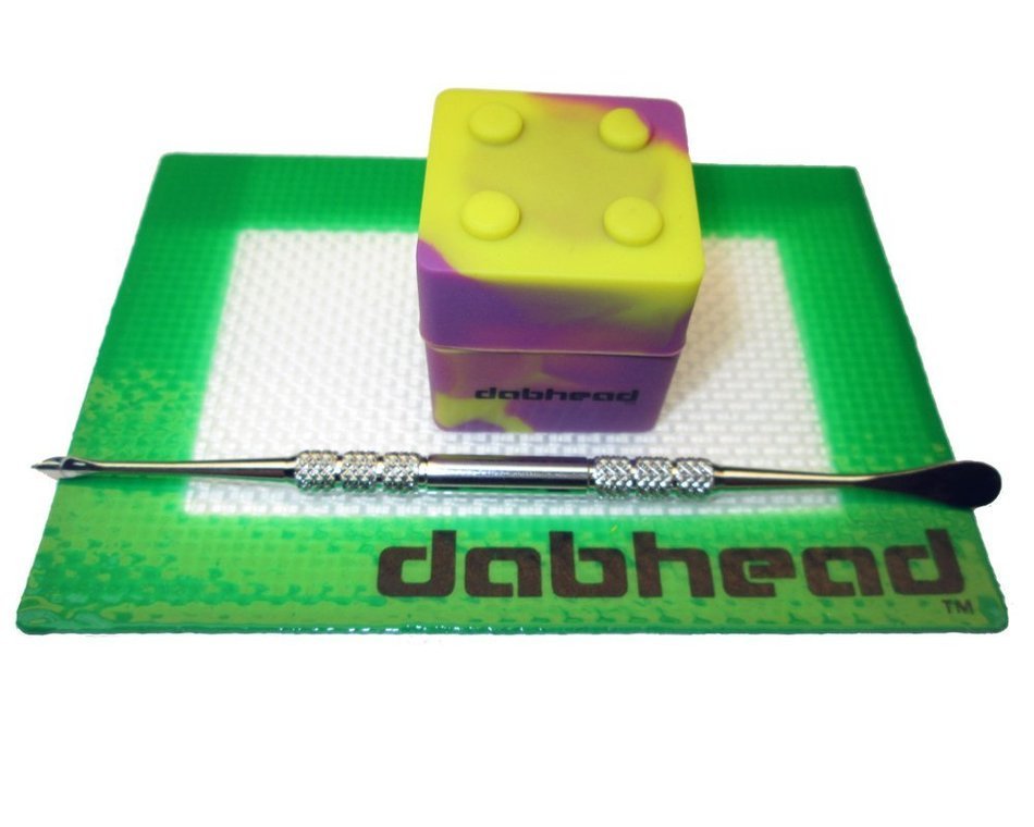 1 Silicone Stackable Container "Various Colors" + 1 Pad + 1 Tool (Purple/Yellow "Gold Tool") N8
