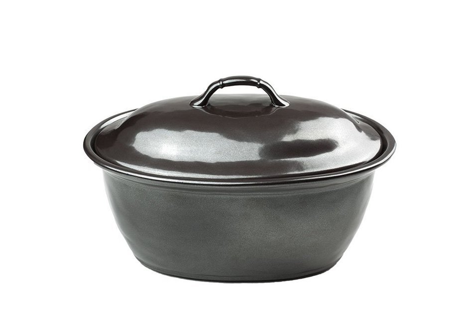 Juliska Pewter Stoneware Medium Covered Casserole