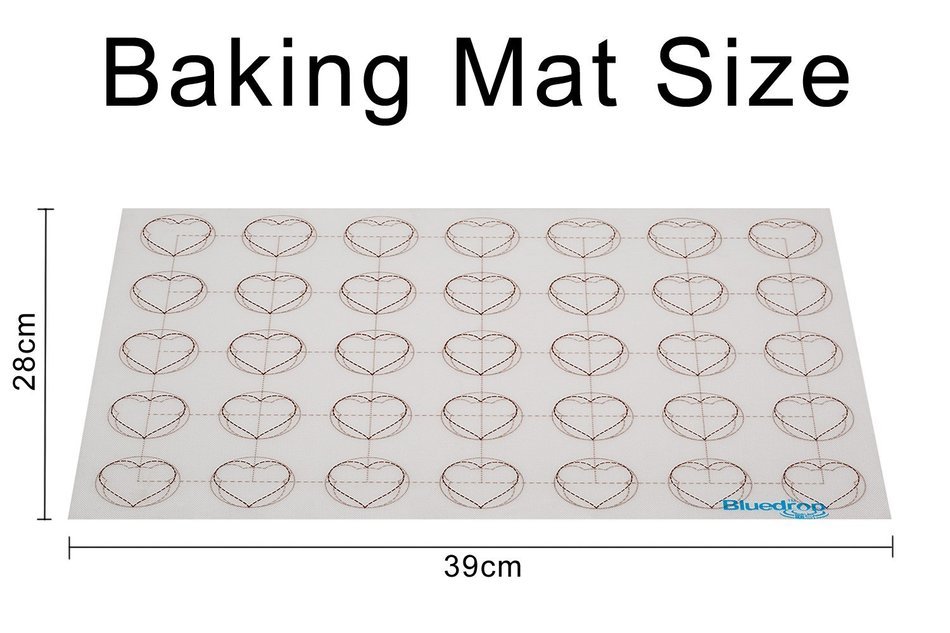 Premium Silicone Baking Mat for Macarons - Professional Fiberglass Baking Liner - Reusable Non-Stick Pastry Mat N3