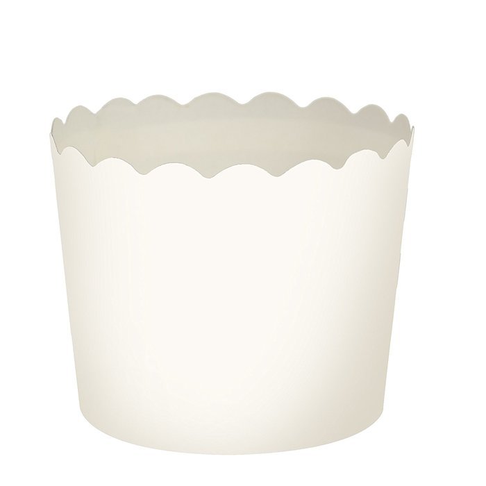 Blue Sky 1265 20 Count Scalloped Cupcake Baking Cups, Small, White
