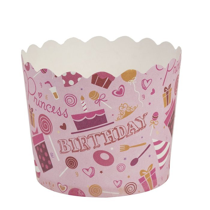 Blue Sky 1265 20 Count Scalloped Cupcake Baking Cups, Small, White N2