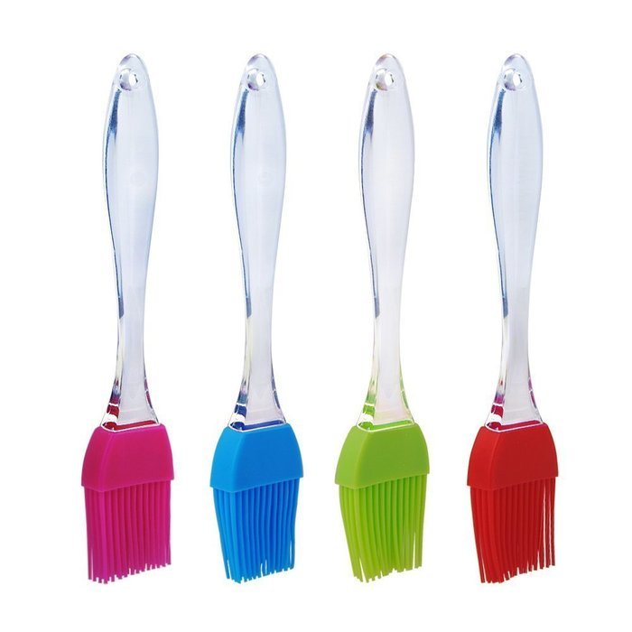 Generic Silicone Brush BBQ Brushes Basting Pastry Brush Set Heat Resistant for Kitchen Grilling Camping Set of 4