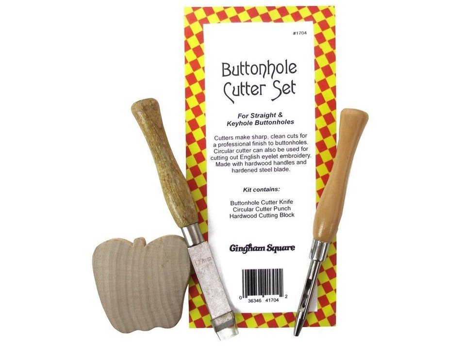 Gingham Square Buttonhole Cutter Set
