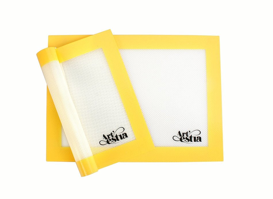 Artestia Premium Silicone Baking Mat, Non Stick Heat Resistant Liners for Cookie Sheets, Quarter Sheet Size, Set... N2