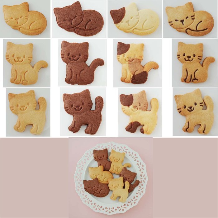 Cat cookie cutter "Nyankizu" A-76592 N6