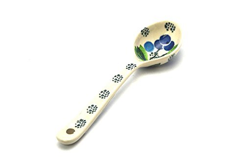 Polish Pottery Spoon - Small - Blue Berries