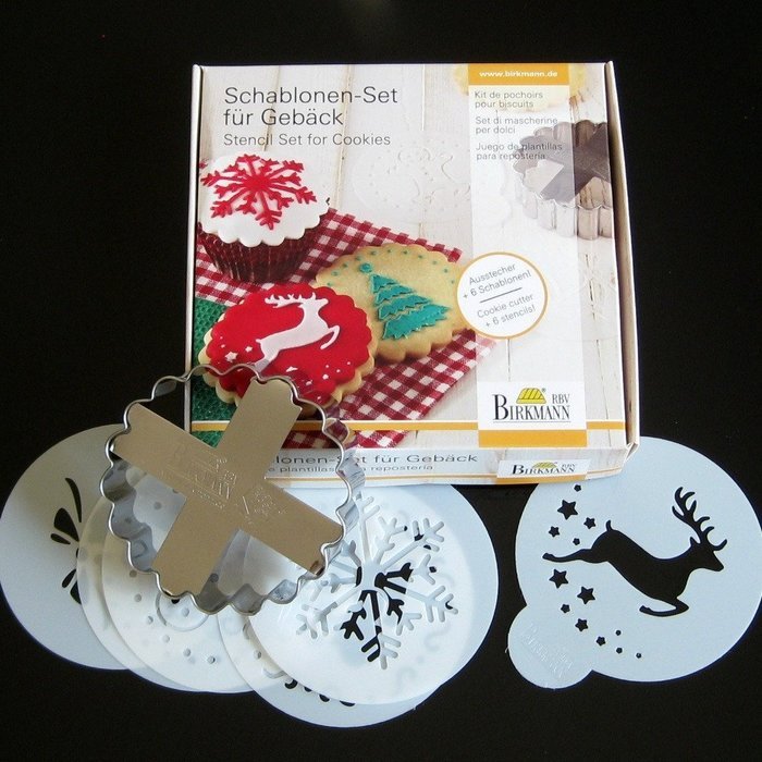 Christmas Cookie Cutter Stencil Set