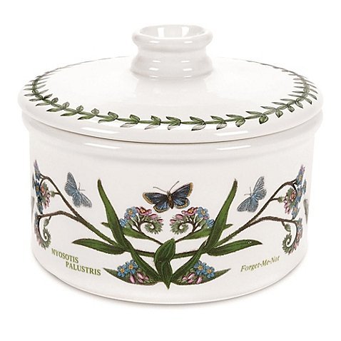 Portmeirion Botanic Garden 5-Inch Covered Round Mini Casserole Dish | Perfect Size for One or Two Servings
