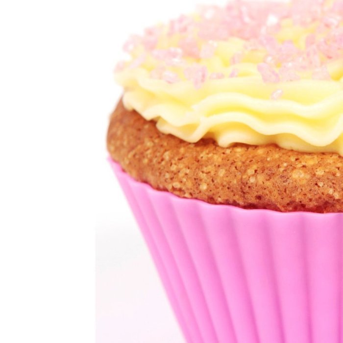 Silicone Baking Cups, Cupcake Liners, Non-stick Muffins Cup Molds -24 Pack- 8 Vibrant Colors Round (24 Pcs) N6