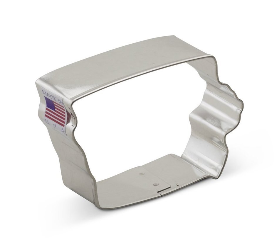 Ann Clark Iowa Cookie Cutter - 3 Inches - Tin Plated Steel
