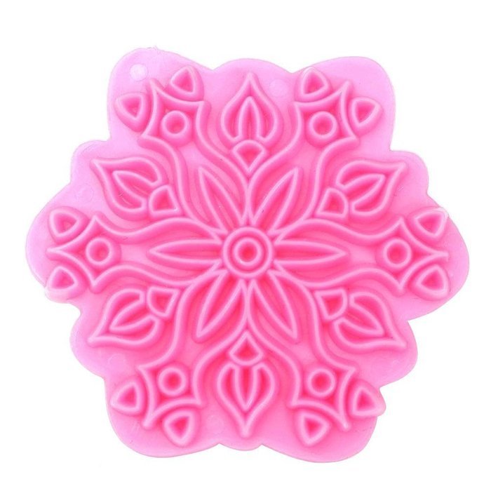 Snowflake Flower Stamp Cake Decorating Cutter Mold Chocolate Cookie Pastry Mold