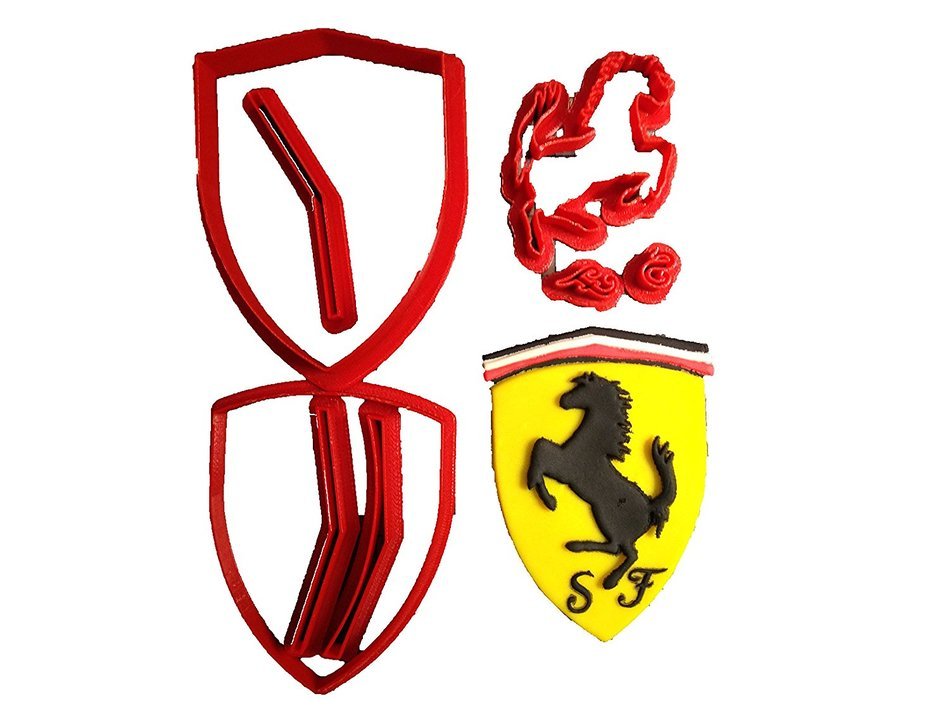 Ferrari Logo Cookie Cutter (4 inches)