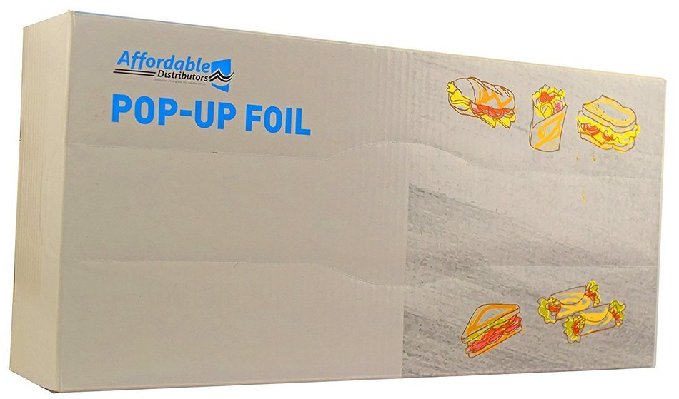 Affordable Distributors 12 X 10 3/4 Inch Pop-up Silver Foil Sheets Pack of 200 N6