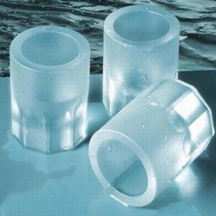 CY-buity 4-Cup Shape Rubber Shooters Ice Cube Shot Glass Freeze Mold Maker Tray Party N2