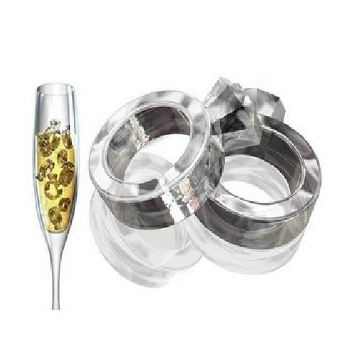 CY-buity 4-Cup Shape Rubber Shooters Ice Cube Shot Glass Freeze Mold Maker Tray Party N13