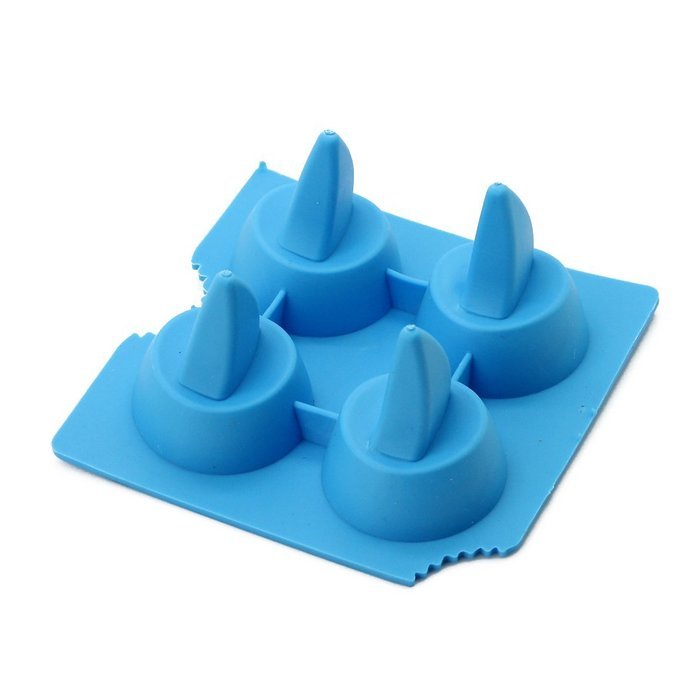 CY-buity 4-Cup Shape Rubber Shooters Ice Cube Shot Glass Freeze Mold Maker Tray Party N20