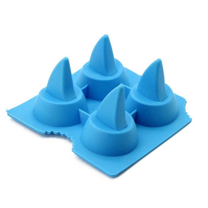 CY-buity 4-Cup Shape Rubber Shooters Ice Cube Shot Glass Freeze Mold Maker Tray Party N21