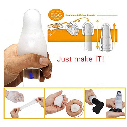Maxry(TM)3pcsSale Male Masturbator Silicone Pussy Egg, Sex Toys for Men Vagina Real Pussy Pocket Masturbator Sex... N3