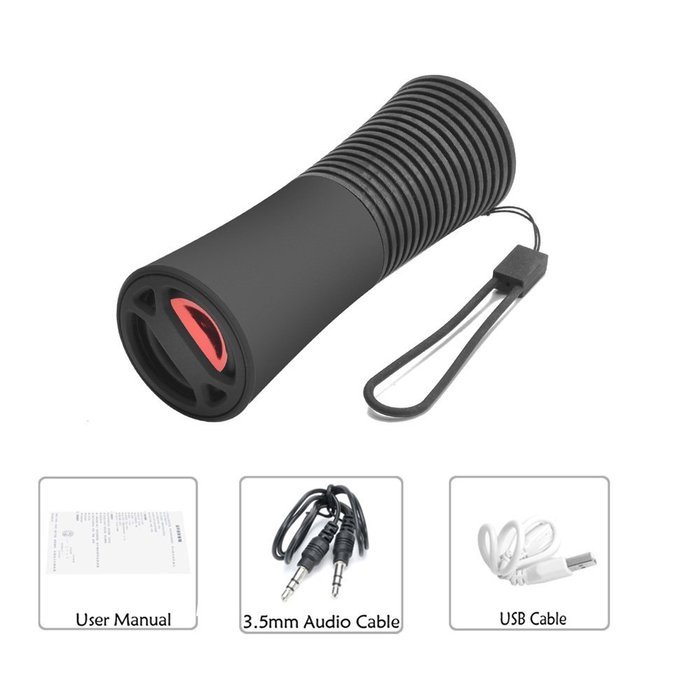 Sourcingbay SCB05 Wireless Bluetooth 3.0 Speaker with 4000mAh Emergency Powerbank - 3W Output,Portable and Water... N9