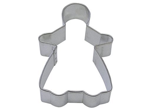 R&M Gingerbread Girl 3" Cookie Cutter in Durable, Economical, Tinplated Steel