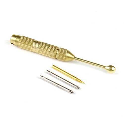 Brass Keychain 4 in 1 Mini Keychain Tool Vape & Pax/Pipe Oven Cleaning & Repairs N5