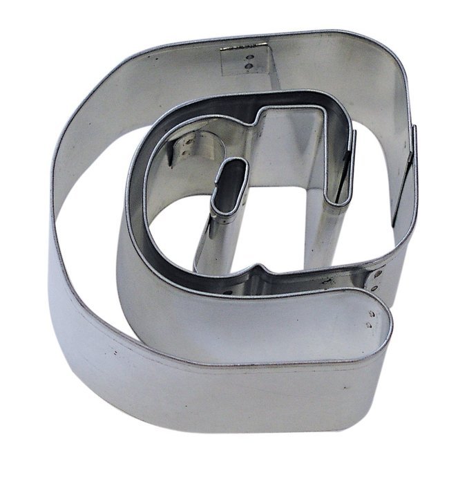 CybrTrayd RM-5854 R&M Symbol 3" Cookie Cutter With Cut Outs, Metallic