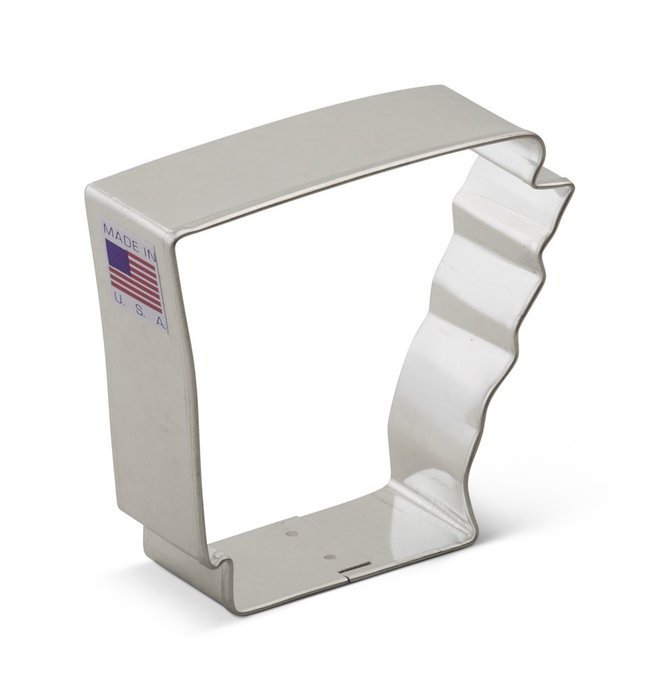 Ann Clark Arkansas Cookie Cutter - 3 Inches - Tin Plated Steel