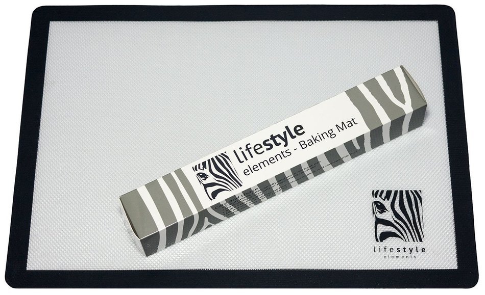 Lifestyle Elements Silicone Baking Mat Set (2) Half Sheets - Professional Grade (1mm thick) Non Stick Cookie Sheet... N7