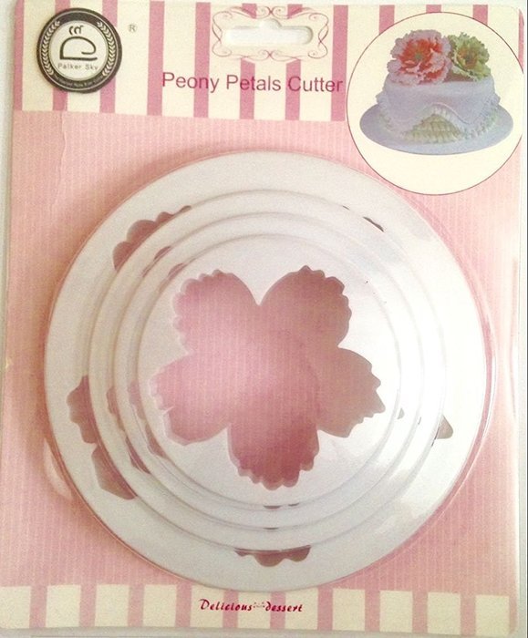 Palker Sky Cake Decorating Gumpaste Flowers & The Easiest Peony Ever Cutter Pack of 4 &hellip;