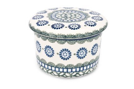 Polish Pottery Maia French Butter Dish