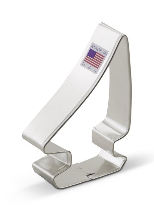 Ann Clark Sailboat Cookie Cutter - 3.75 Inches - Tin Plated Steel